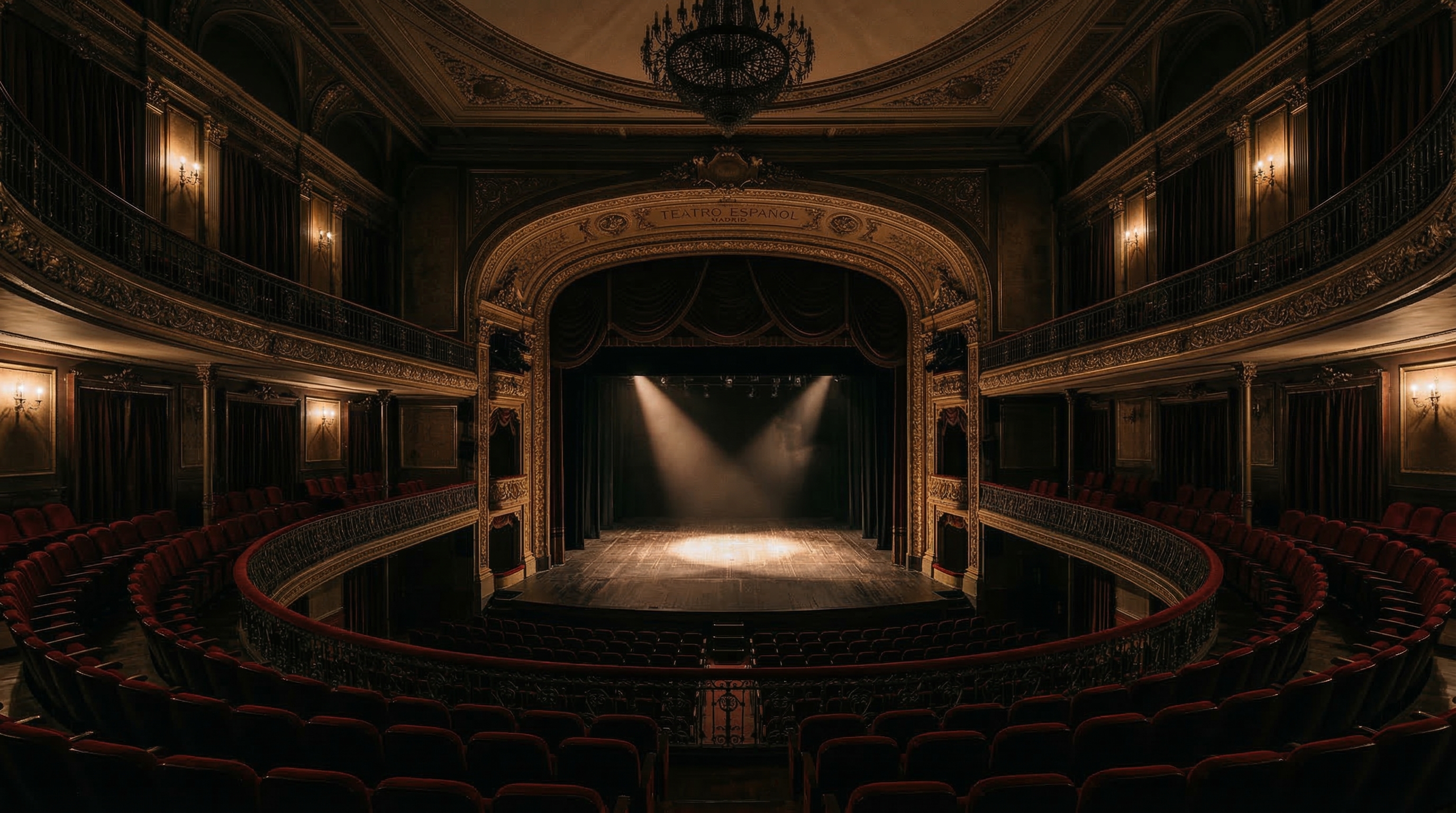 Escenario de teatro en Madrid, donde Carlos Bugallal ha actuado